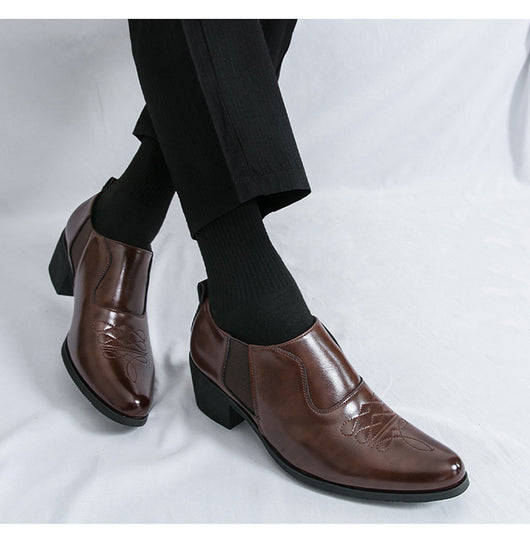 Zapatos Formales de Cuero para Hombre con Altura Aumentada - Image 11