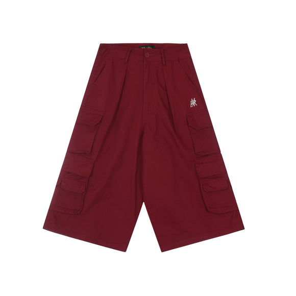 Overol Denim Retro Americano Rojo Cropped
