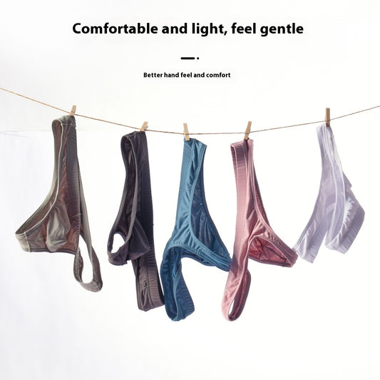 Bóxer Transparente de Seda Helada Talla Grande para Hombre