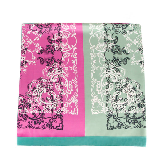 Pañuelo de Seda Twill para Mujer con Estampado Artístico - Image 11