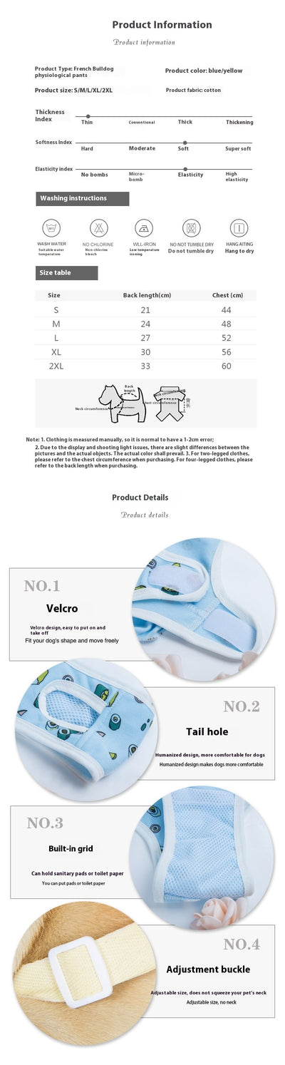 Pantalones de Seguridad Menstrual Lavables para Perras - Image 7