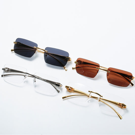 Gafas de Sol Cuadradas sin Marco para Hombre y Mujer