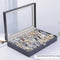 24-Slot Watch Storage Box Gray