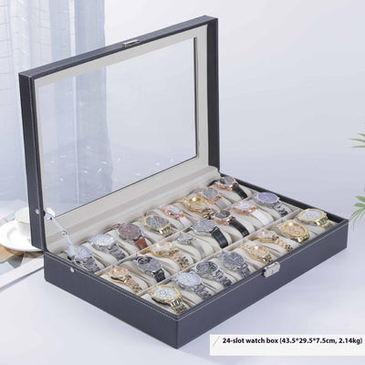 Caja Organizadora de Cuero para Relojes de Lujo - Image 9