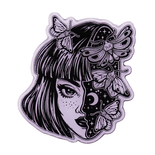 Distintivo de Anime Chica con Arte Abstracto - Image 7