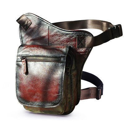 Bolso Mensajero Retro de Cuero Genuino para Hombre - Image 4