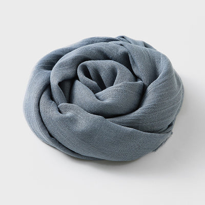 Pañuelo Artístico de Algodón y Lino - Colores Sólidos Elegantes - Image 22