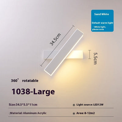 Lámpara de Pared LED Giratoria Moderna para Dormitorio y Pasillo - Image 8