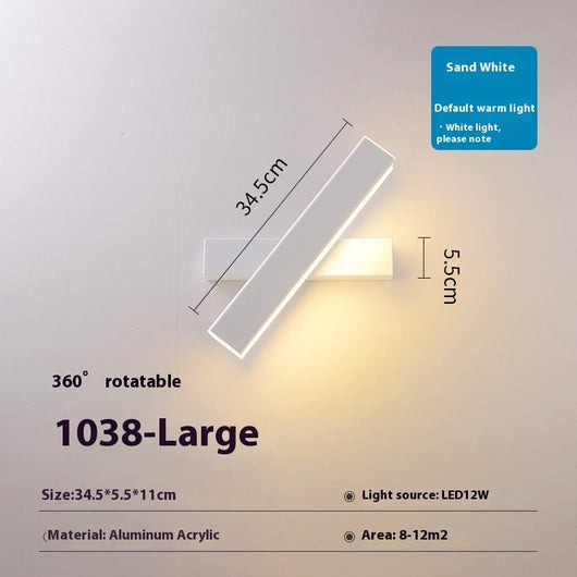 Lámpara de Pared LED Giratoria Moderna para Dormitorio y Pasillo - Image 8