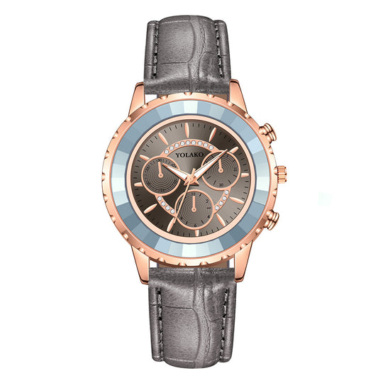 Reloj de Cuarzo Unisex con Diseño de Tres Ojos - Versátil y Moderno