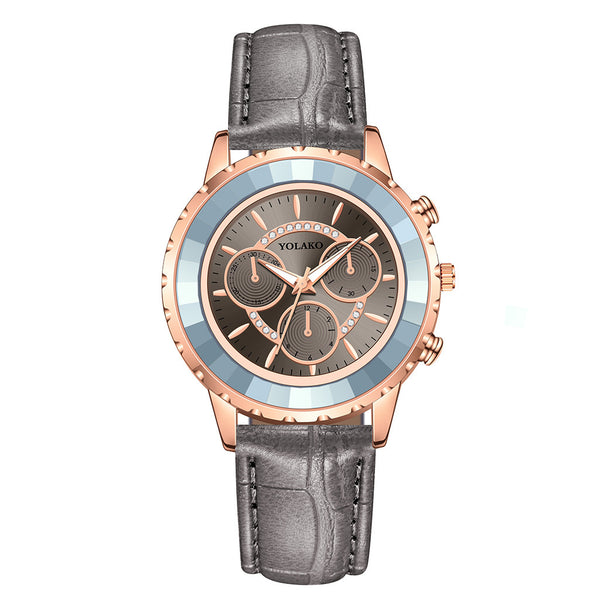 Reloj de Cuarzo Unisex con Diseño de Tres Ojos - Versátil y Moderno