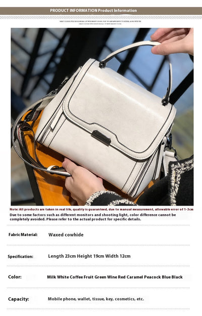 Bolso Mensajero de Cuero para Mujer - Gran Capacidad y Estilo Minimalista - Image 12