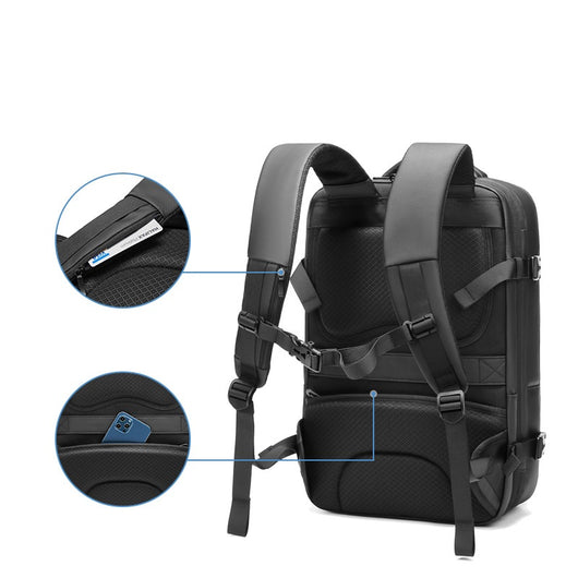 Mochila de Viaje Expandible Impermeable con Gran Capacidad para Hombre - Image 4