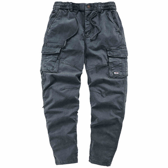Pantalón Cargo de Algodón Puro con Múltiples Bolsillos