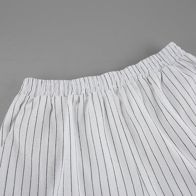Camisa Manga Larga a Rayas Blancas - Dos Piezas Cómoda - Image 15