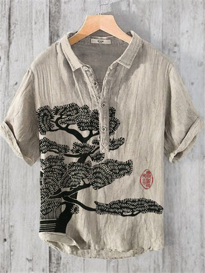 Camisa Hawaiana Navideña Casual con Estampado Santa para Hombre - Image 21