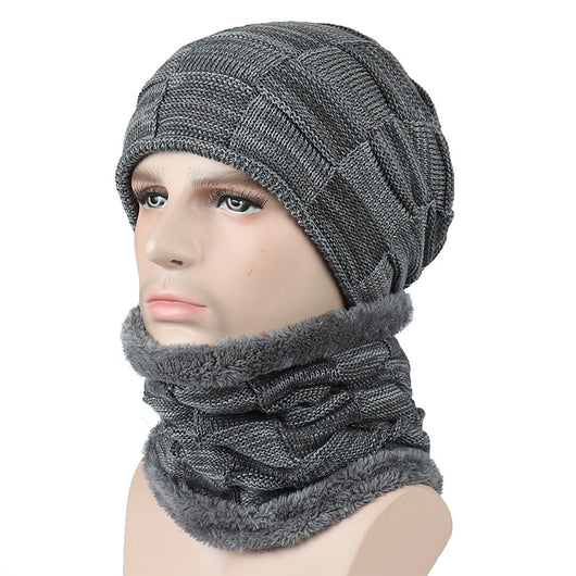 Gorro de Lana Cuadros Térmico para Hombre - Invierno y Otoño - Image 11