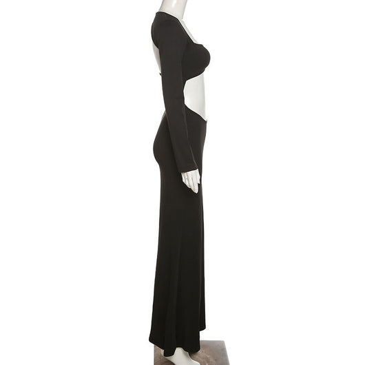 Vestido Largo de Noche Elegante con Detalles Calados - Image 11