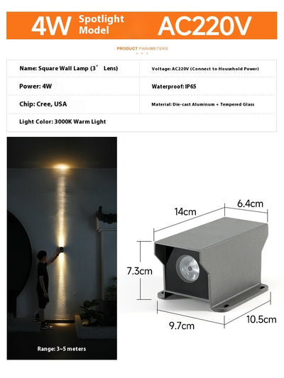 Lámpara de Pared Exterior Doble Cabezal IP65 - Iluminación Impermeable para Fachada - Image 4