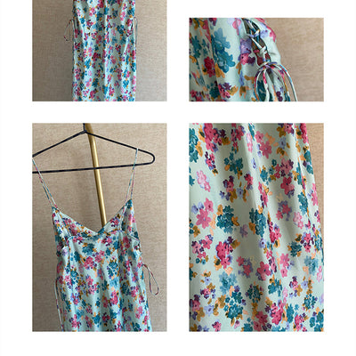 Vestido Largo Francés con Diseño Floral para Mujer - Image 6