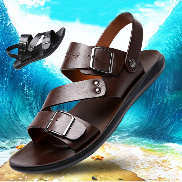 Sandalias Hombre Cómodas Barefoot con Hebilla Ajustable