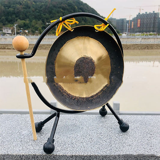 Gong de Cobre 16cm con Marco para Educación Musical Infantil