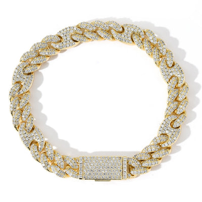 Pulsera Cubana Hip Hop con Circonitas Incrustadas para Hombre y Mujer - Image 2