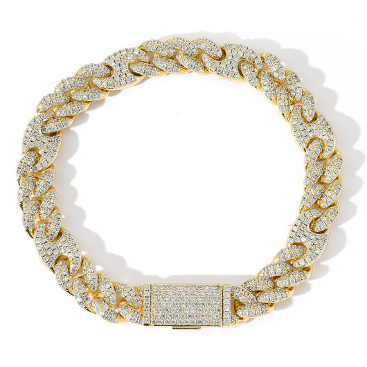 Pulsera Cubana Hip Hop con Circonitas Incrustadas para Hombre y Mujer - Image 2