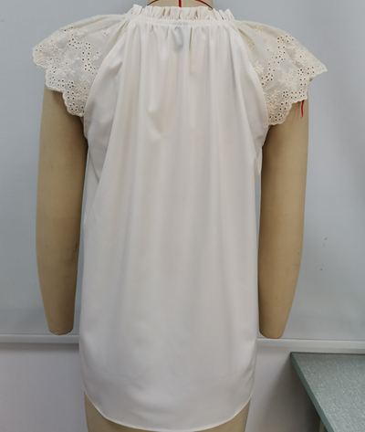 Blusa Sin Mangas Cuello V con Costuras Decorativas - Image 12