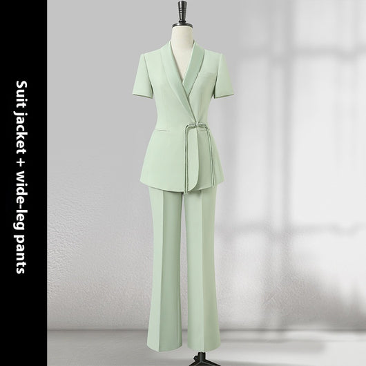 Traje Ejecutivo Mujer Verano Estilo Chino Elegancia Profesional - Image 3