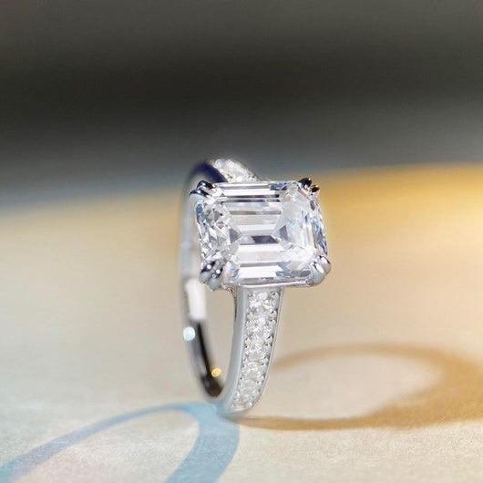 Anillo de Diamante Corte Pagoda para Novia - Image 3