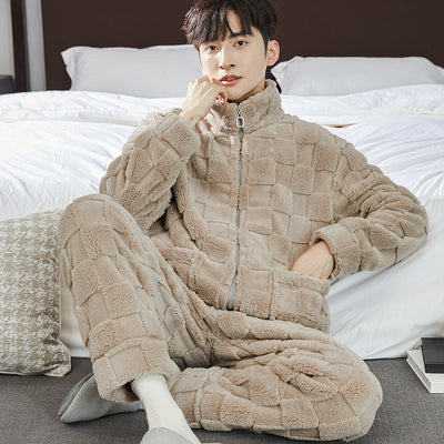 Pijama Hombre Franela Jacquard Forrado Térmico Cómodo - Image 15