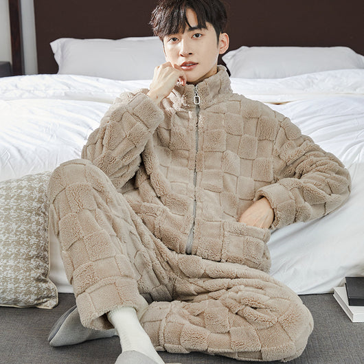 Pijama Hombre Franela Jacquard Forrado Térmico Cómodo - Image 15