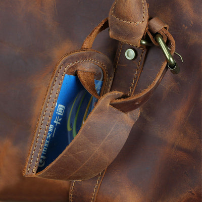 Bolso de Viaje en Cuero de Caballo para Hombre - Image 17