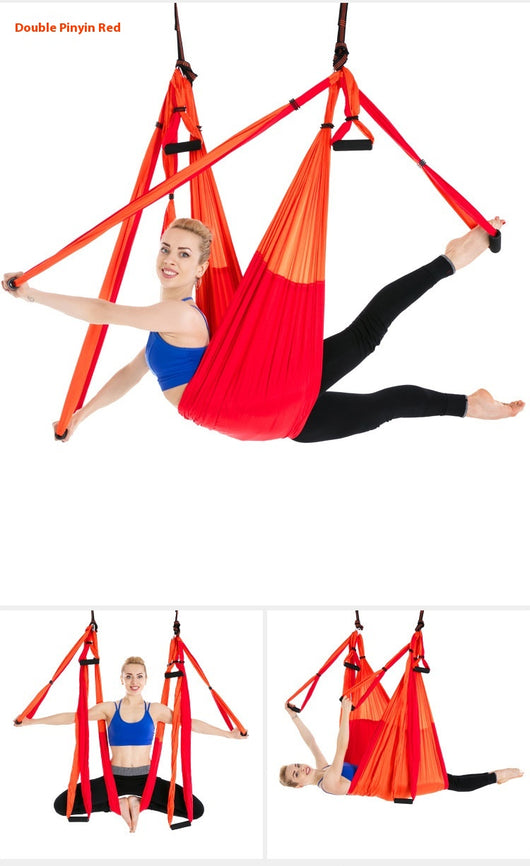 Hamaca de Yoga Aéreo Completa con 6 Asas - Soporte Máximo sin Elasticidad - Image 29