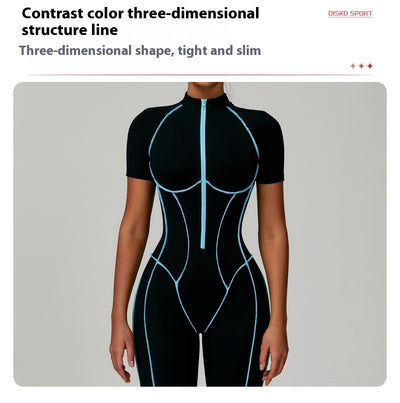 Jumpsuit Deportivo con Espalda Abierta y Detalles en Contraste - Image 27