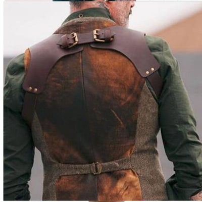 Cinturón Suspensor de Cuero PU Ajustable con Diseño Decorativo para Hombre - Image 4