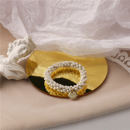 Diadema Elegante con Cristales de Perla para Mujer - Image 7
