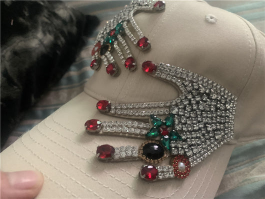 Sombrero de Moda para Mujer con Rhinestones Brillantes - Image 6