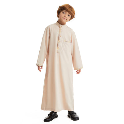 Camisa Larga de Cuello Mao con Botones - Estilo Oriente Medio - Image 10