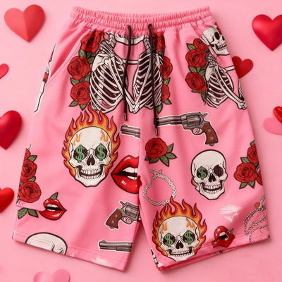 Shorts Deportivos Rectos con Estampado para Hombre - Image 6