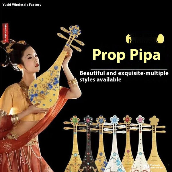 Pipa Dunhuang Simulada con Sonido - Instrumento Musical Educativo