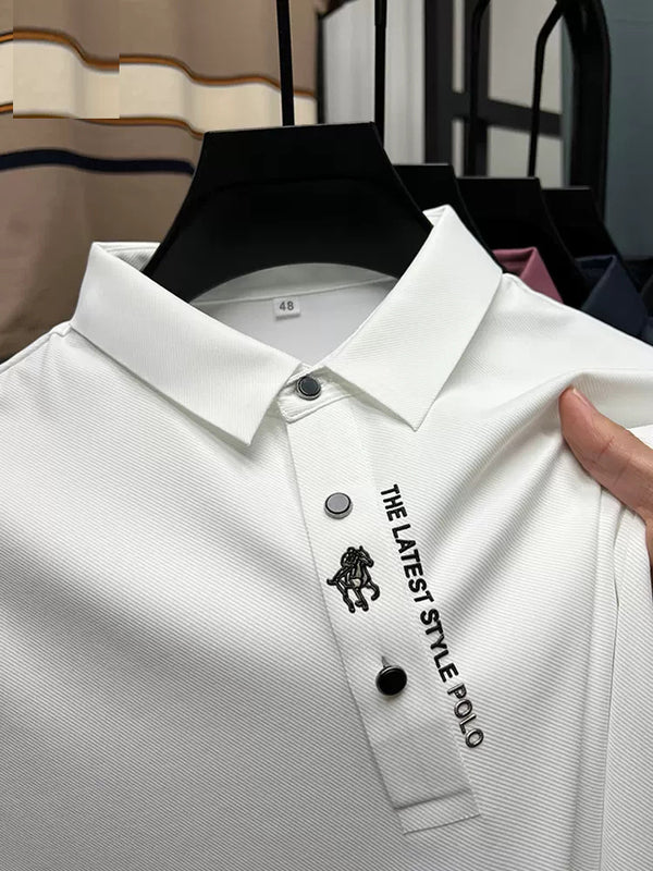 Polo Ejecutivo Seamless Ice Silk Cuello Solapa Manga Corta - Image 37