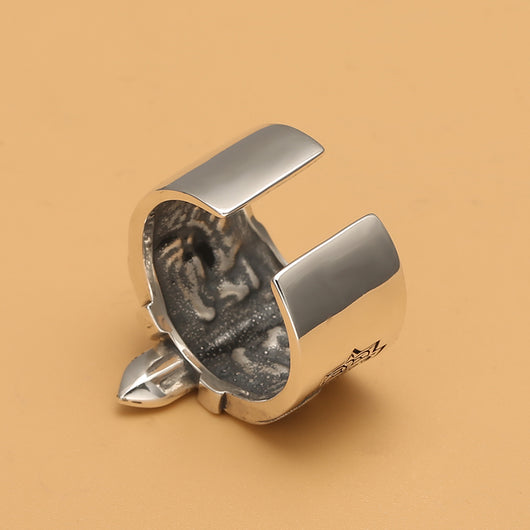 Anillo Espada Punk Vintage Plata Tailandesa para Hombre - Image 5
