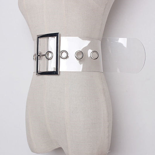 Cinturón Transparente PVC Ancho para Mujer - Image 3