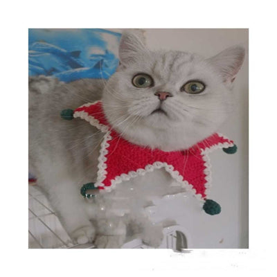 Collar Navideño de Lana Tejida para Gatos y Perros - Image 4