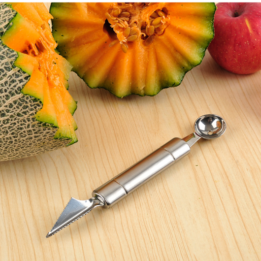 Cuchara Doble para Bolas de Frutas - Cortador de Sandía en Acero Inoxidable - Image 10