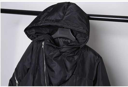 Chaqueta Acolchada Hombre con Cierre Oblicuo - Abrigo Grueso Cálido Algodón - Image 10