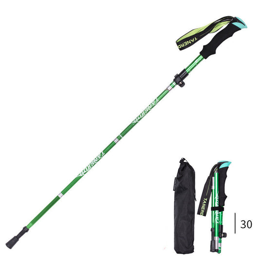 Bastón de Trekking Plegable Ultra Ligero con Mango Recto - Retráctil y Portátil - Image 6