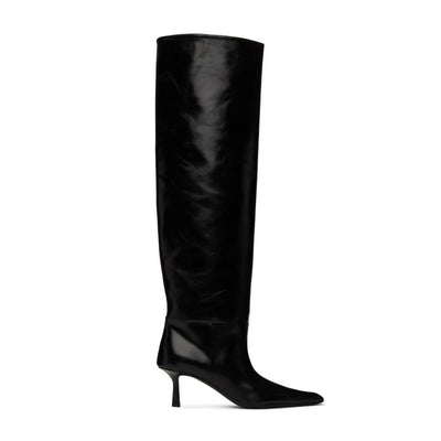 Botas Vaqueras Cuadradas con Tacón Stiletto - Estilo Casual Moderno para Mujer - Image 8